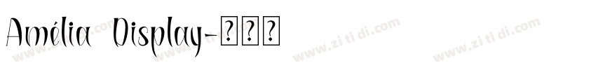 Amélia Display字体转换